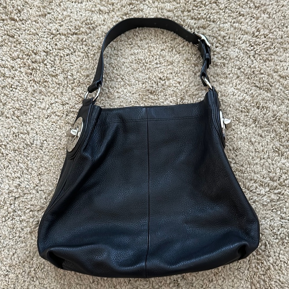 Coach Black Leather Shoulder Bag